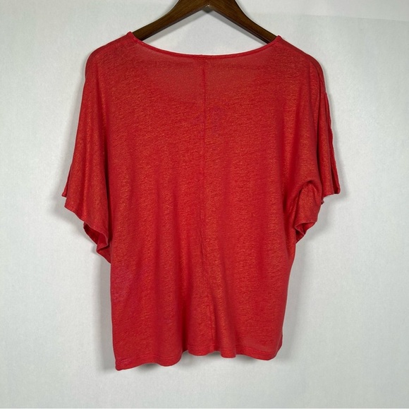 2 for$15 Chico's Vibrant Red Short Sleeve Top 
Chico’s Size 2 (L/12) - Picture 1 of 16